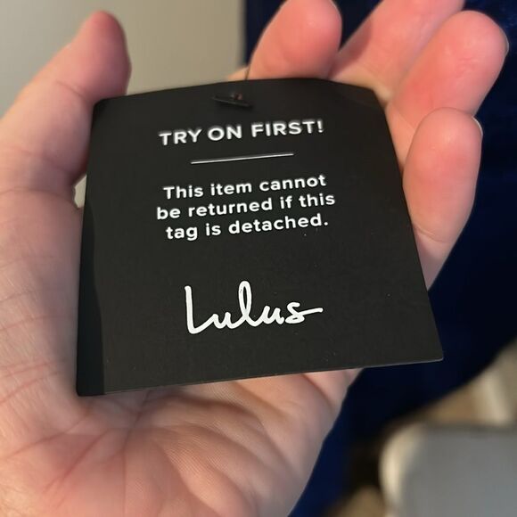 NWT Lulus dress Medium blue C - Picture 4 of 12